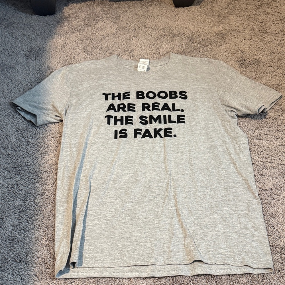 Gildan Light Gray Graphic women’s  T-Shirt